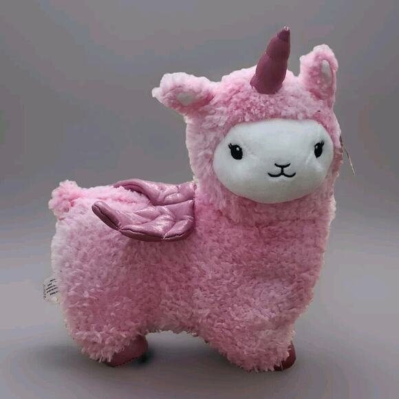FAO Schwarz Glow Brights Llamacorn‎ Plush Llama Unicorn Lights Sounds Stuffed - Picture 1 of 7